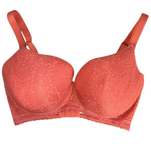 Simone Perele 34G  Rust Orange Brown Underwire Padded Bra Size 34‎ G NWT